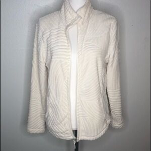 Jason Maxwell White jacket size large. Soft